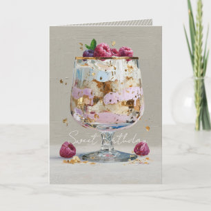 Invitation Gâteau élégant à l'impasto framboise