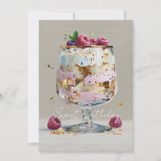 Invitation Gâteau élégant aux framboises Impasto