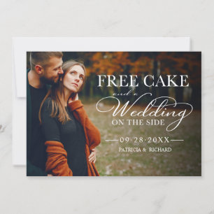 Invitation Gâteau Gratuit Drôle Mariage Sauvegarder La Date P