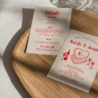 Gâteau Quirky Tiré À La Main Rétro Tout En Un Mari