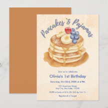 Gâteaux aux myrtilles et pyjamas pour 1er annivers