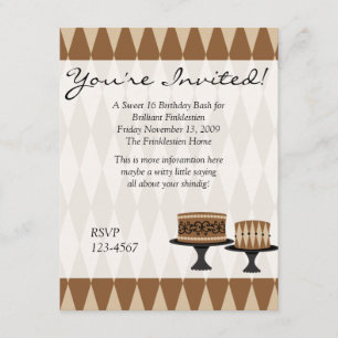 Invitation Gâteaux de Cocolate
