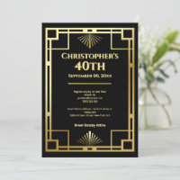 Gatsby Moody Fête d'anniversaire Art déco pour ses