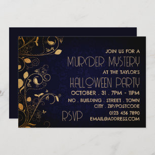 Invitation Gatsby Style, Meurtre Mystère Halloween Party