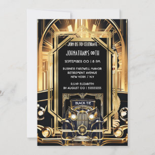 Invitation Gatsby thème des années 1920 do-it-yourself photo 