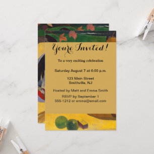 Invitation Gauguin Polynésie Française Tahiti Femmes Peinture