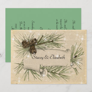 Invitation Gay / Lesbian Winter Wedding