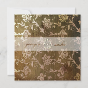 Invitation GC Bénie florale Brown Vintage