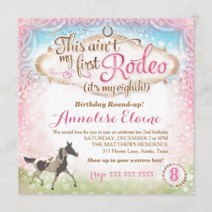Invitation GC Ce n'est pas mon premier rodéo 8e anniversaire