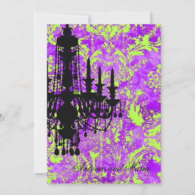 Invitation GC| Jolie Chandelier Chandelier Chaud Violet Damas (Devant)