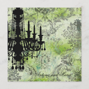 Invitation GC Jolie Chandelier Lime Damas gris