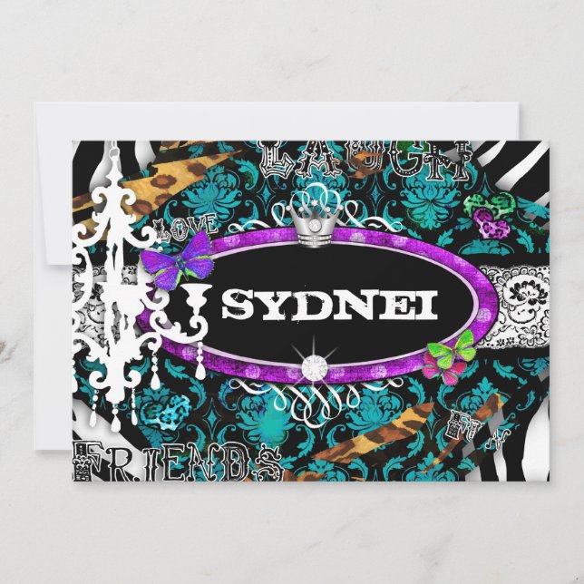 Invitation GC | Miss Fun n'Fancy Stuff Ultimate Blue (Devant)