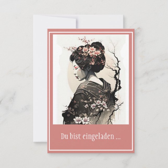 Invitation Geisha (Devant)