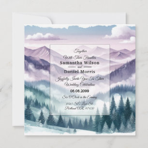 Invitation Gelée de lavande dans le mariage Brume alpine