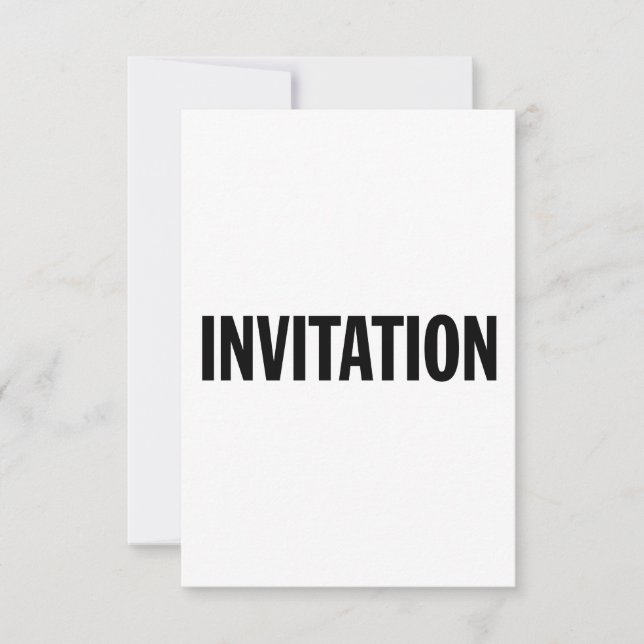 Invitation générique (Devant)