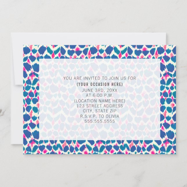 Invitation générique pour fête de toutes occasions (Devant)