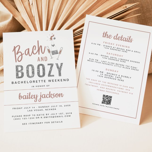 Invitation GENNA | Itinéraire Bach et Boozy Bachelorette (Créateur téléchargé)