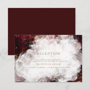 Invitation Géode de cristal de rubis époustouflant