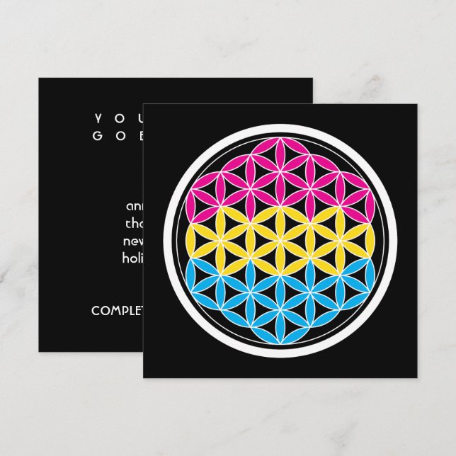 Invitation géométrie panSacrée (Devant / Derrière)