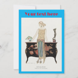 Invitation George Barbier Mode Art déco