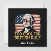 George Washington drôle Trop cool pour la règle br