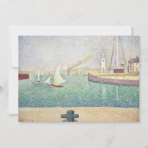 Invitation Georges Seurat - Entrée du port d'Honfleur
