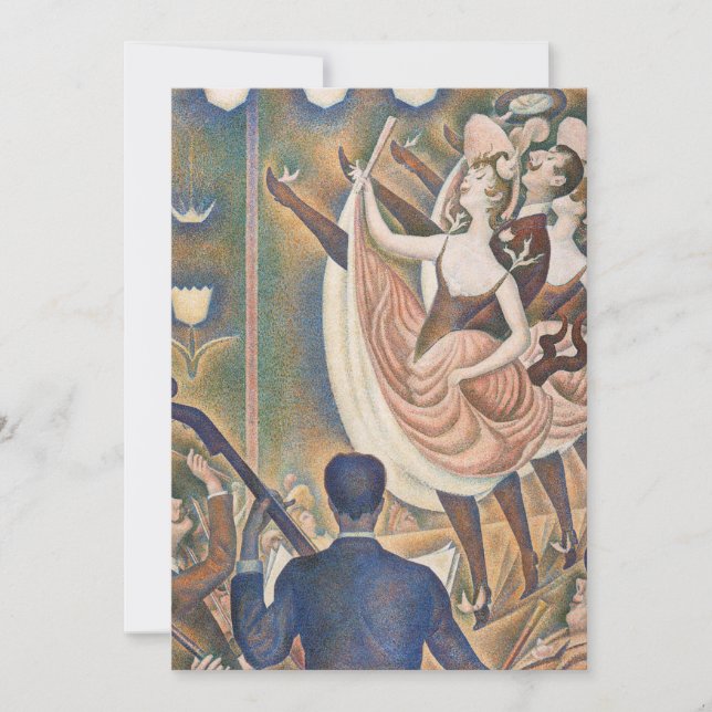 Invitation Georges Seurat - Le Chahut (Devant)