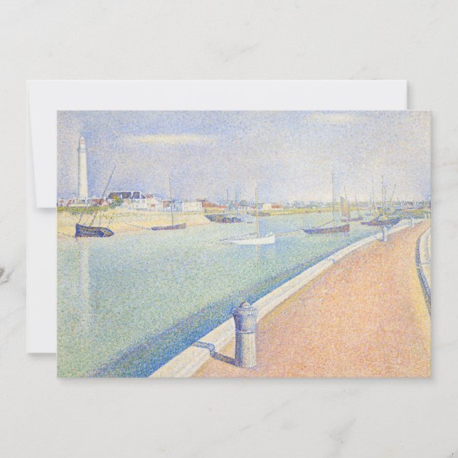 Invitation Georges Seurat - Le chenal des cimes (Devant)