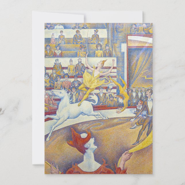 Invitation Georges Seurat - Le Cirque (Devant)