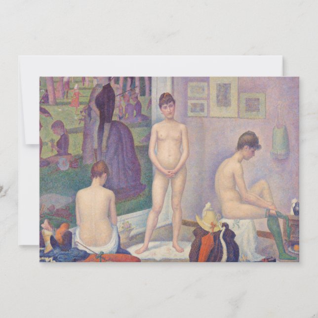 Invitation Georges Seurat - Les Modèles (Devant)