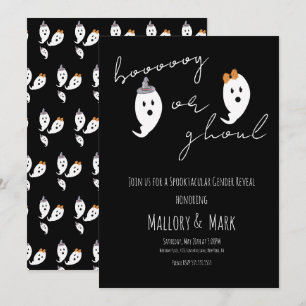 Invitation Ghost Ghoul Halloween Genre Reveche Party Noir
