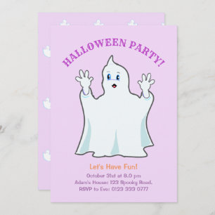 Invitation Ghost Ginger Halloween