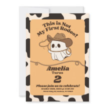 Ghosts "Not My First Rodeo" Anniversaire Invitatio