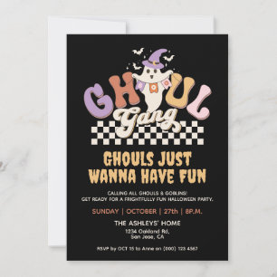 Invitation Ghoul Gang Halloween Party Bach Groupe