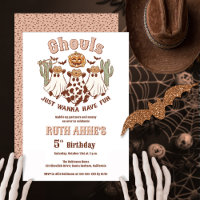 Ghouls veut s'amuser Halloween fête d'anniversaire