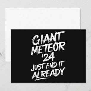 Invitation Giant Meteor 2024 En Finit Déjà