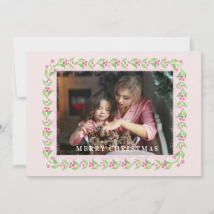 Invitation Ginger Jar & Christmas Berries Crest Monogramme