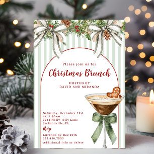 Invitation Gingerbread Espresso Martini Sauge Brunch de Noël