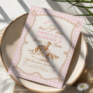 Invitation Gingham Ain't My First Rodeo