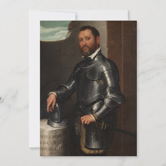 Invitation Giovanni Battista Moroni - Portrait de Mario Benve (Devant)