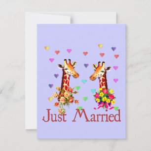 Invitation Girafe Mariage