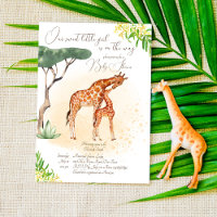 Giraffe maman et bébé baby shower safari africain