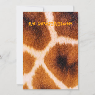 INVITATION GIRAFFES