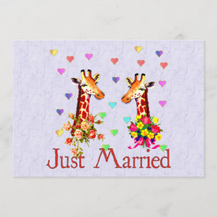Invitation Giraffes mariages
