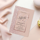 Girly Modern Rose Rose Gold Parties scintillant 50