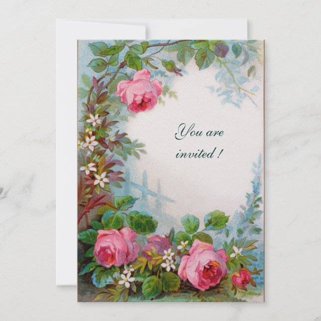 Invitation Glaces roses et JASMINES (Devant)