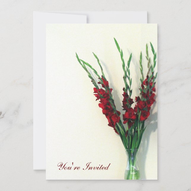Invitation Gladiola (Devant)
