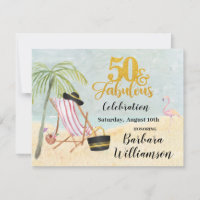 Glam 50 & Fabulous Beach Scene Party