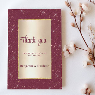 Invitation Glam burgundy or parties scintillant confetti Merc