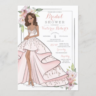 Invitation Glam Girl Fête des mariées